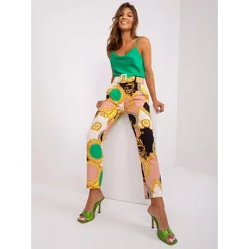 Dámské kalhoty Dámské kalhoty k obleku OSCARA černo-béžové