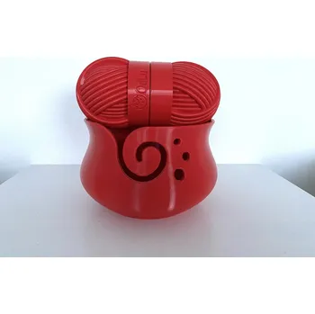 Sada na háčkování červená (Miska 16cm+Pouzdro 14,5cm)