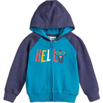 Dětská mikina VENERE HELLO tyrkysová Velikost: 68