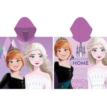 Fialové pončo pro děti Frozen II