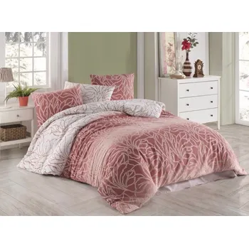 Povlečení Povlečení bavlněné Fatima růžová TiaHome 1x Polštář 90x70cm, 1x Přikrývka 140x200cm