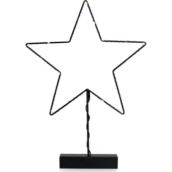 Vánoční dekorace LED světelná dekorace LUNA černá