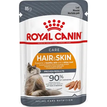 Krmivo pro kočku Royal Canin FCN Hair & Skin Loaf 12 × 85 g