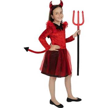 Karnevalový kostým Funiglobal - Kostým Ďábel pro dívky - 5-6 years
