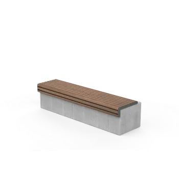 Zahradní lavice HTI VITA Lavička bez opěradla LVI296.01 Materiál konstrukce: ocel, Povrchová úprava: komaxit dle RAL, Typ použitého obložení: iroko