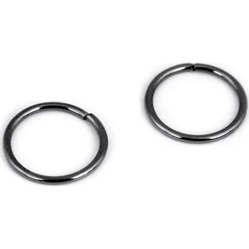 Kroužek, ČERNÝ, 12 mm, 1 kus
