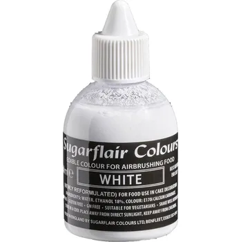 Potravinářské barvivo Airbrush White Sugarflair - bílá - 60 ml