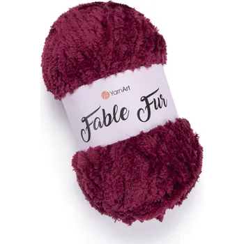 Galanterie YarnArt Fable Fur 981 - vínová