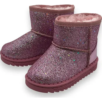 Dívčí zimní obuv Fashion Dívčí růžové sněhule 01 Barva: Růžová, Velikost: 33