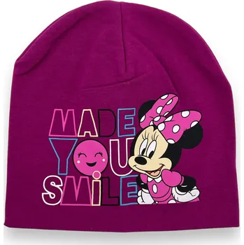 Čepice Dívčí jarní čepice Minnie Mouse Barva: Fialová