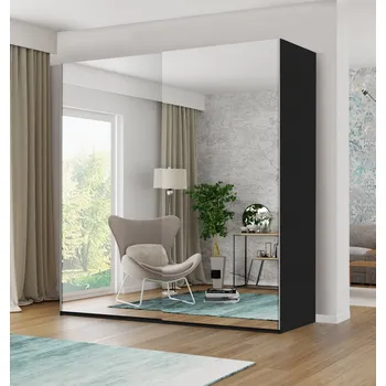 Šatní skříň ARK Šatní skříň EDNA, Černá 200 cm