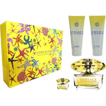Versace Yellow Diamond W EDT, 90 ml + sprchový gel 100 ml + tělové mléko 100 ml + EDT 5 ml