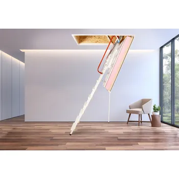 Schodiště Půdní schody Wippro KLIMATEC 160 140x70cm protipožární a zateplené schody pro pasivní stavby