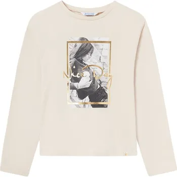 Kojenecké oblečení MAYORAL dívčí tričko DR Nice Day béžová vel. 157 cm