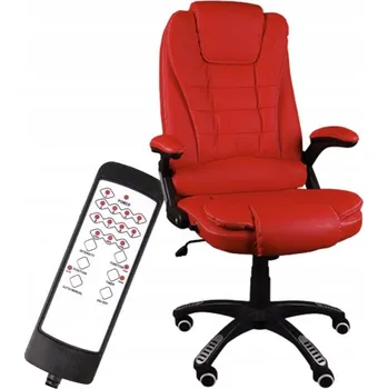 Masážní křeslo Masážní křeslo v červené ekokůži BSB001M