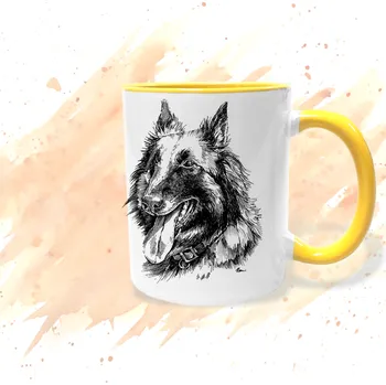 Hrnek - Belgický ovčák Barva: Žlutá