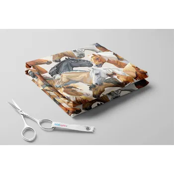 Fleece antipilling, Koně Barva: Krémová