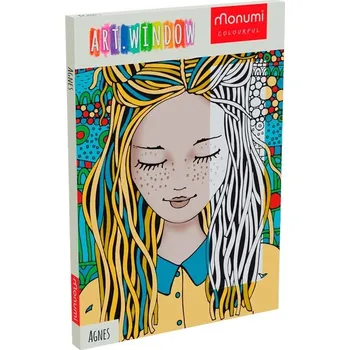 omalovánky Monumi Teens Agnes kreativní obrázek k vybarvení v rámu 38,5 x 1,5 x 27 cm