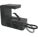 EMOS Přívod prodlužovací 4z 1,5m s vypínačem, klipsem, 2xUSB