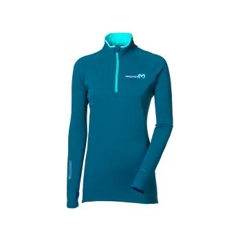 Dámská mikina Progress TISPA ZIP MERINO petrol M; Modrá mikina + DÁREK DLE VÝBĚRU!