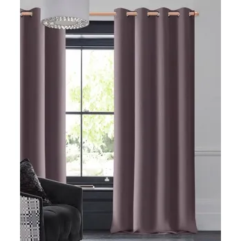 Uchycení záclony a závěsu Timon Fialová Matná závěs na kroužcích (ZSD)