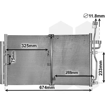 Výparník klimatizace Kondenzátor, klimatizace VAN WEZEL 37005425