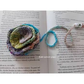 Záložka do knihy-květina pro romantickou čtenářku (záložka)