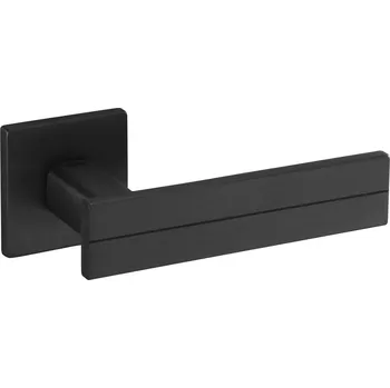 Dveřní kování TI - LINHA 1 - HR 2736Q 5S bez spodní rozety, klika/klika BS - Černá matná (153)