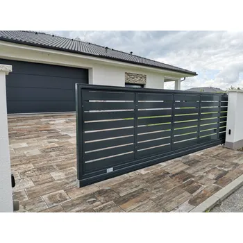 Plot FL BRÁNY Posuvná brána STANDARD, šířka 300 cm, výška 170 cm, bez lakování rámu, výplň Train bez laku