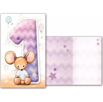 Blahopřání dětské MFP 01 narozeniny M33-091 bez textu