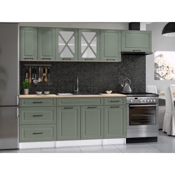 Kuchyňská linka Kuchyňská linka MARGID 240cm - Olive