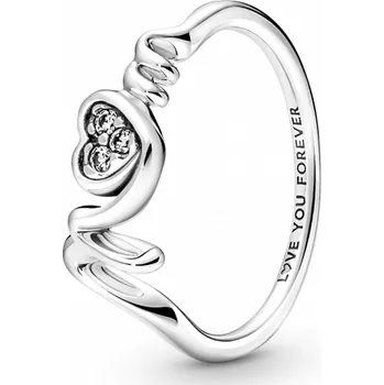 Prsten PANDORA dámský prsten Maminka se zirkony 191149C01-48