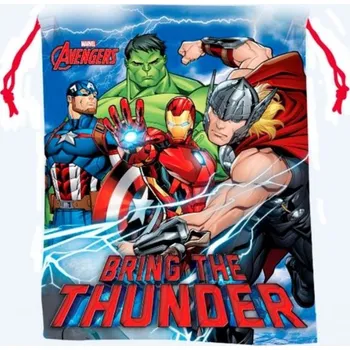 Školní sáček MALÝ SÁČEK NA PŘEZŮVKY, SVAČINU AVENGERS