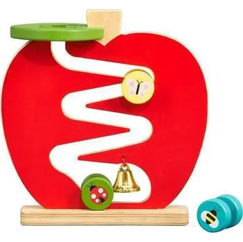 Hračka pro nejmenší Petit Collage Zvonková dráha jablíčko