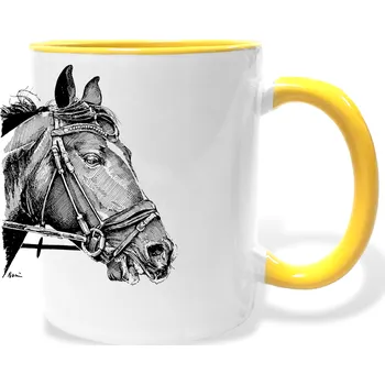 Hrnek - Kůň Barva: Žlutá