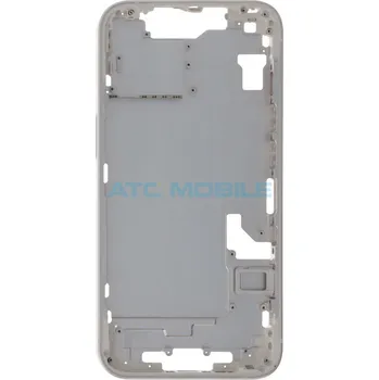 Náhradní díl pro mobilní telefon iPhone 14 střední rám s tlačítky a držákem SIM bílý (OEM) a zpět 71 Kč s ATC Clubem