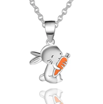 Řetízek Olivie Stříbrný náhrdelník KRÁLÍK 5936 Ag 925; ≤2,6 g.