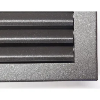 Větrací mřížka LAgrid s.r.o. Krbová rovná lamelová mřížka 20x15 Interiér Antracit