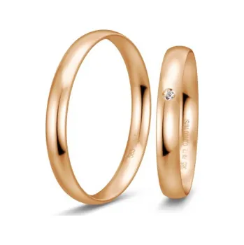 Prsten BREUNING zlaté snubní prsteny BR48/14405RG