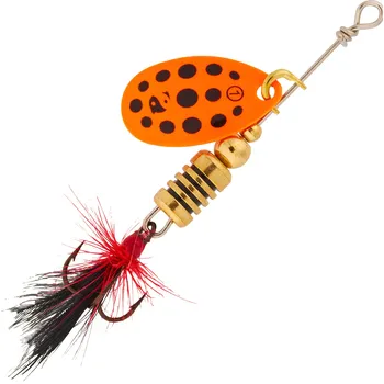 Umělá nástraha CAPERLAN Rotační třpytka Weta F č. 1 oranžová s černými tečkami ORANŽOVÁ|ČERNÁ