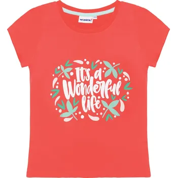 Chlapecké tričko Dívčí triko - Winkiki WKG 01757, oranžová Barva: Oranžová, Velikost: 116