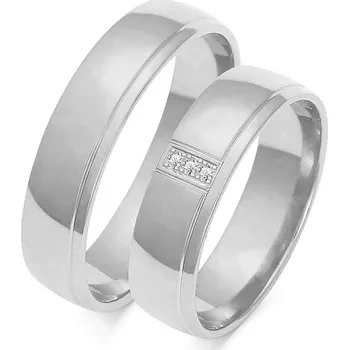 Prsten SOFIA zlatý dámský snubní prsten ZSOE-34WWG