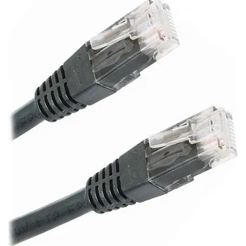 Síťový kabel XtendLan PK_5UTP020black Patch, Cat 5e, UTP, 2m, černý
