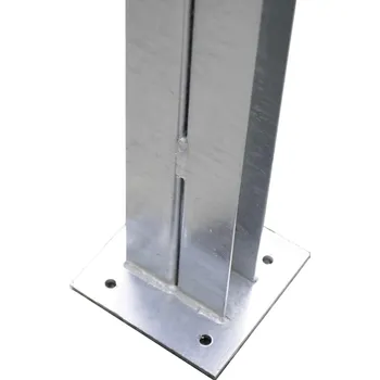 Plotový sloupek Kovový sloupek pro betonový plot 175 cm, průběžný, Zn