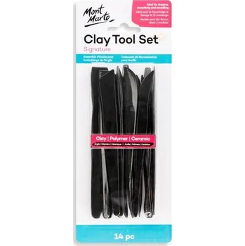 Modelovací hmota Sada nástrojů na keramiku a modelování Mont Marte, č.0033, 14ks, blistr