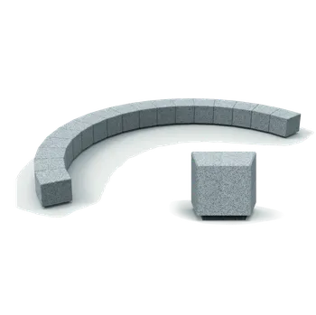 Zahradní lavice Benito Betonová lavička Silla Kube Curve