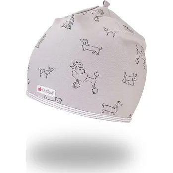 Čepice Little Angel Čepice podšitá Outlast® - šedá pes/pruh bílošedý melír Velikost čepic: 2 | 39-41 cm