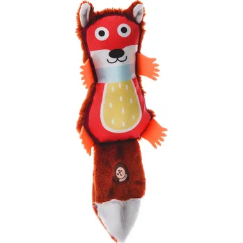 Hračka pro psa JK ANIMALS, Liška, pískací hračka, 32 cm