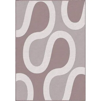 Koberec Designový kusový koberec River od Jindřicha Lípy, 140x200, béžová, chodba / předsíň, GDmats - 1 rok na vrácení + DOPRAVA ZDARMA k Vám i zpět