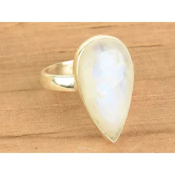Prsten Dámský prsten měsíční kámen vel.56 Ag 925/1000 5,6g